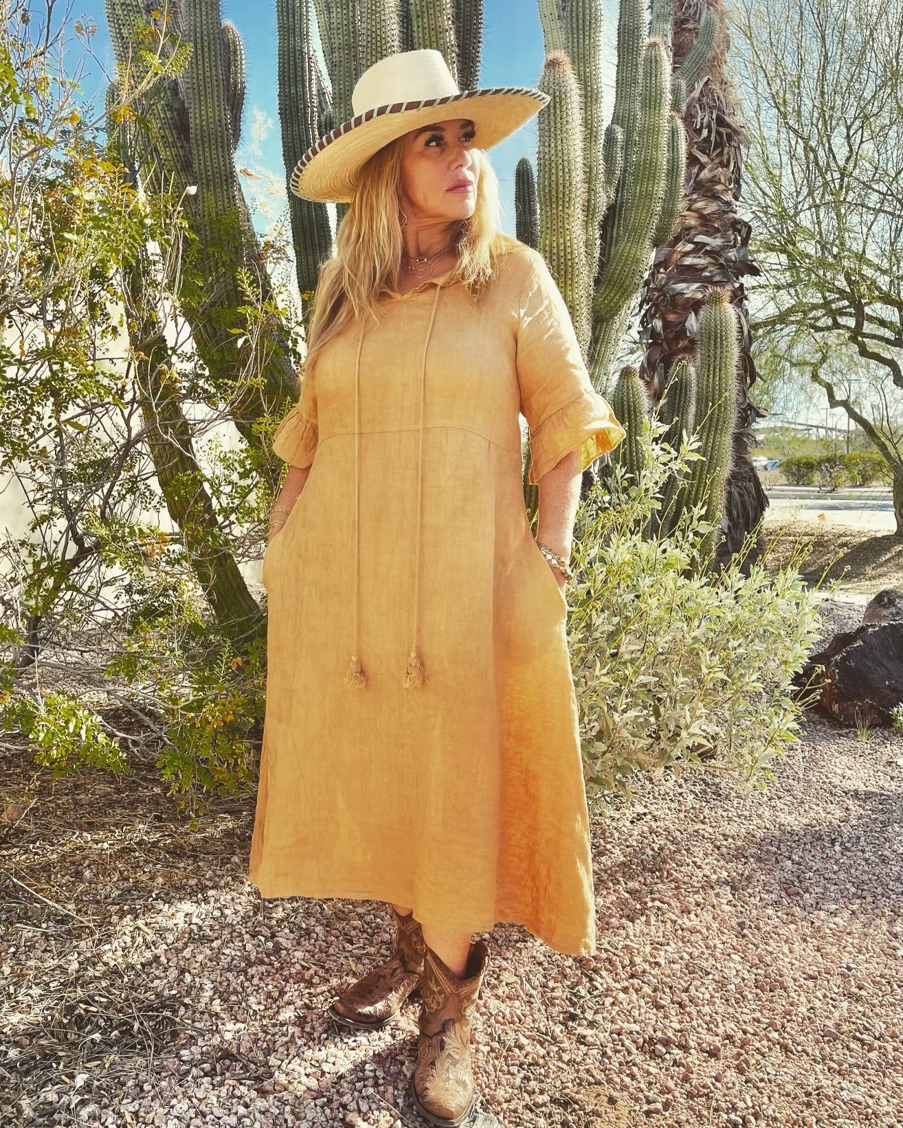 Bonnie linen dress