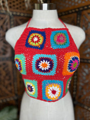 Sunny Crochet Halter Top
