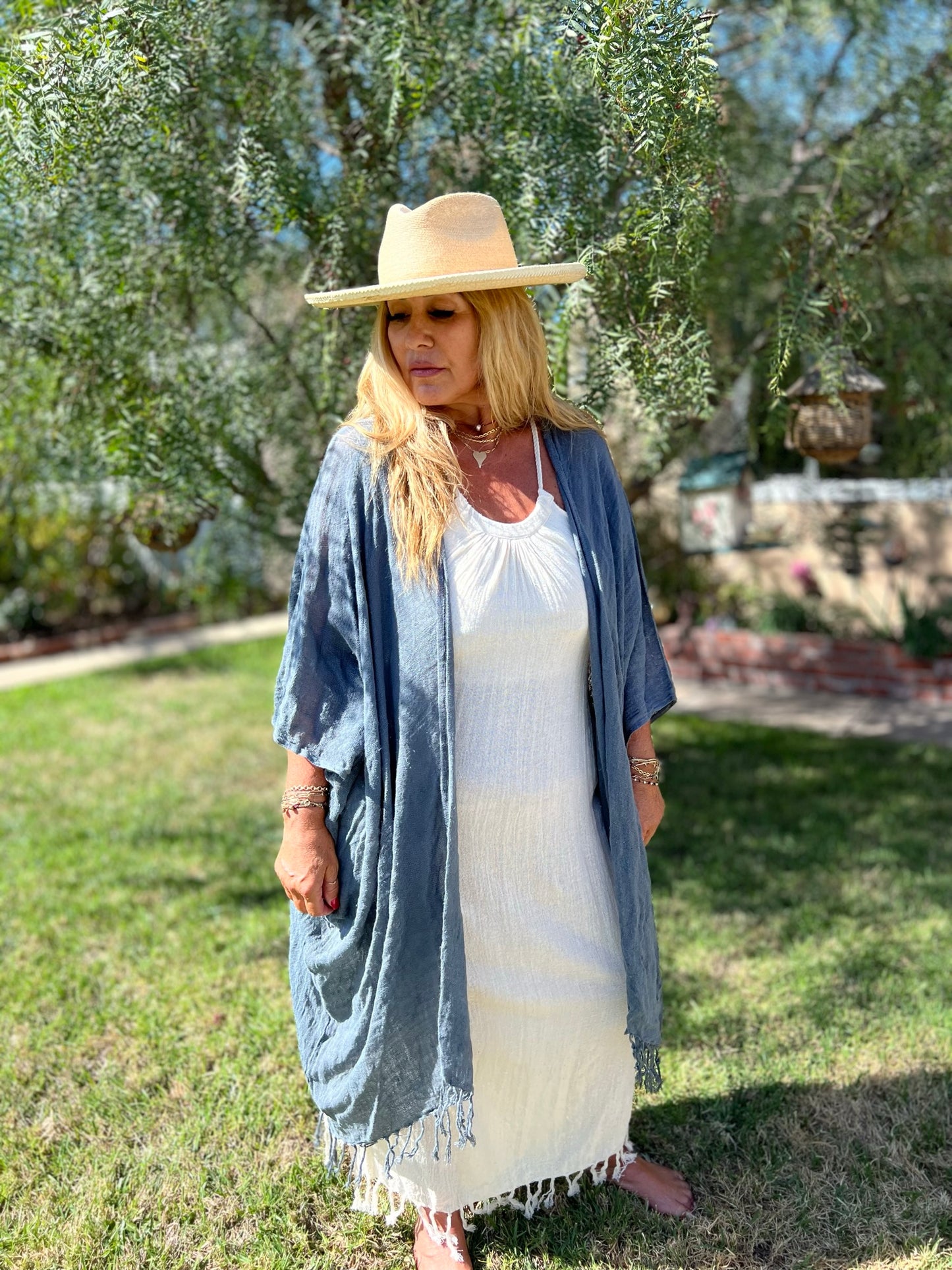Fringe tassled Kimono