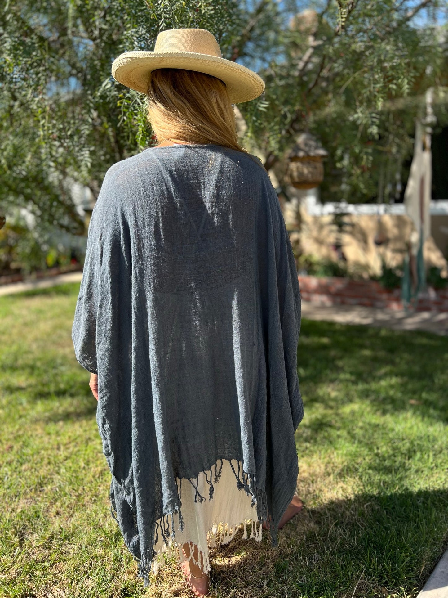 Fringe tassled Kimono