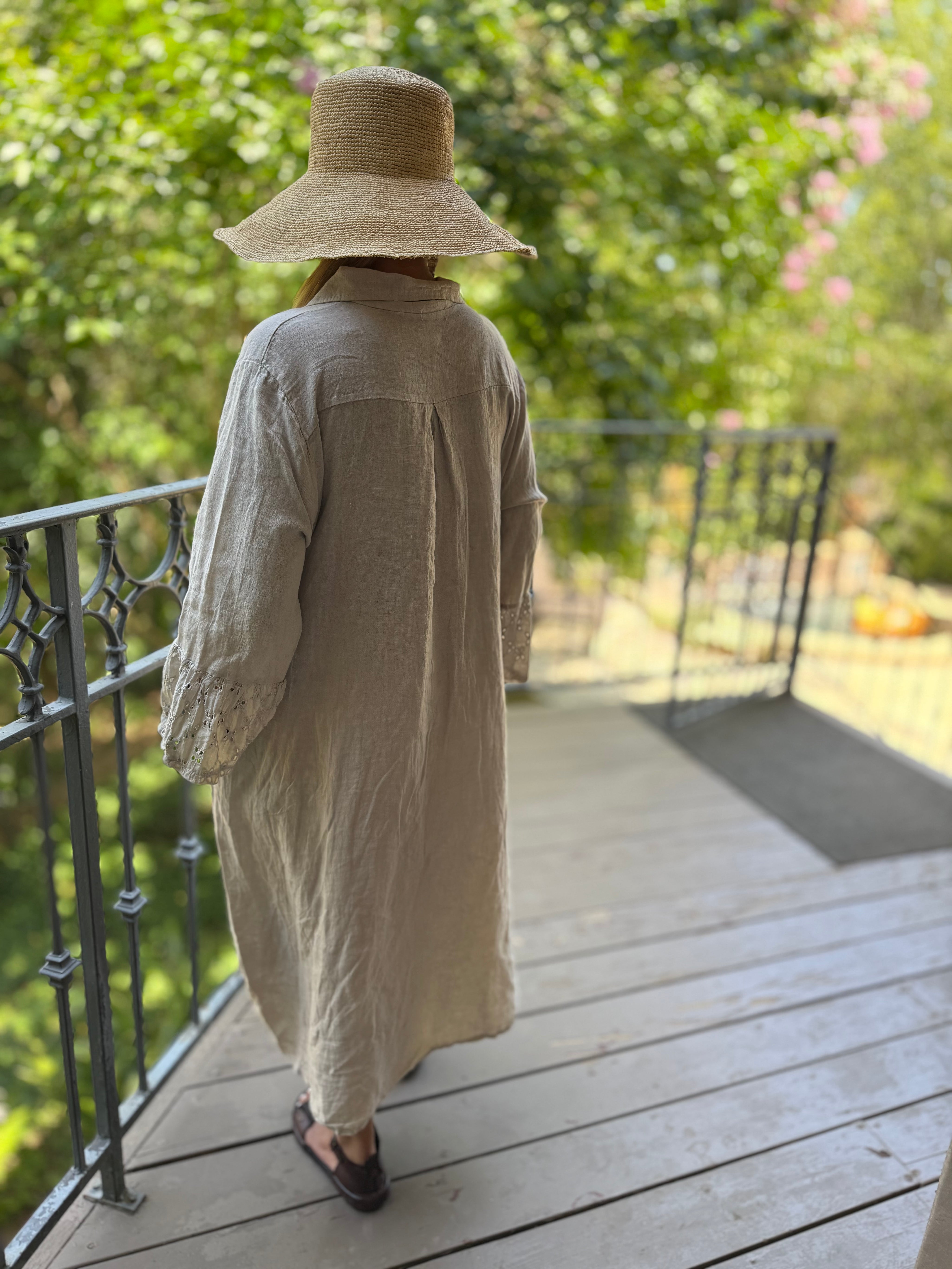 Grace Button Down Linen Dress