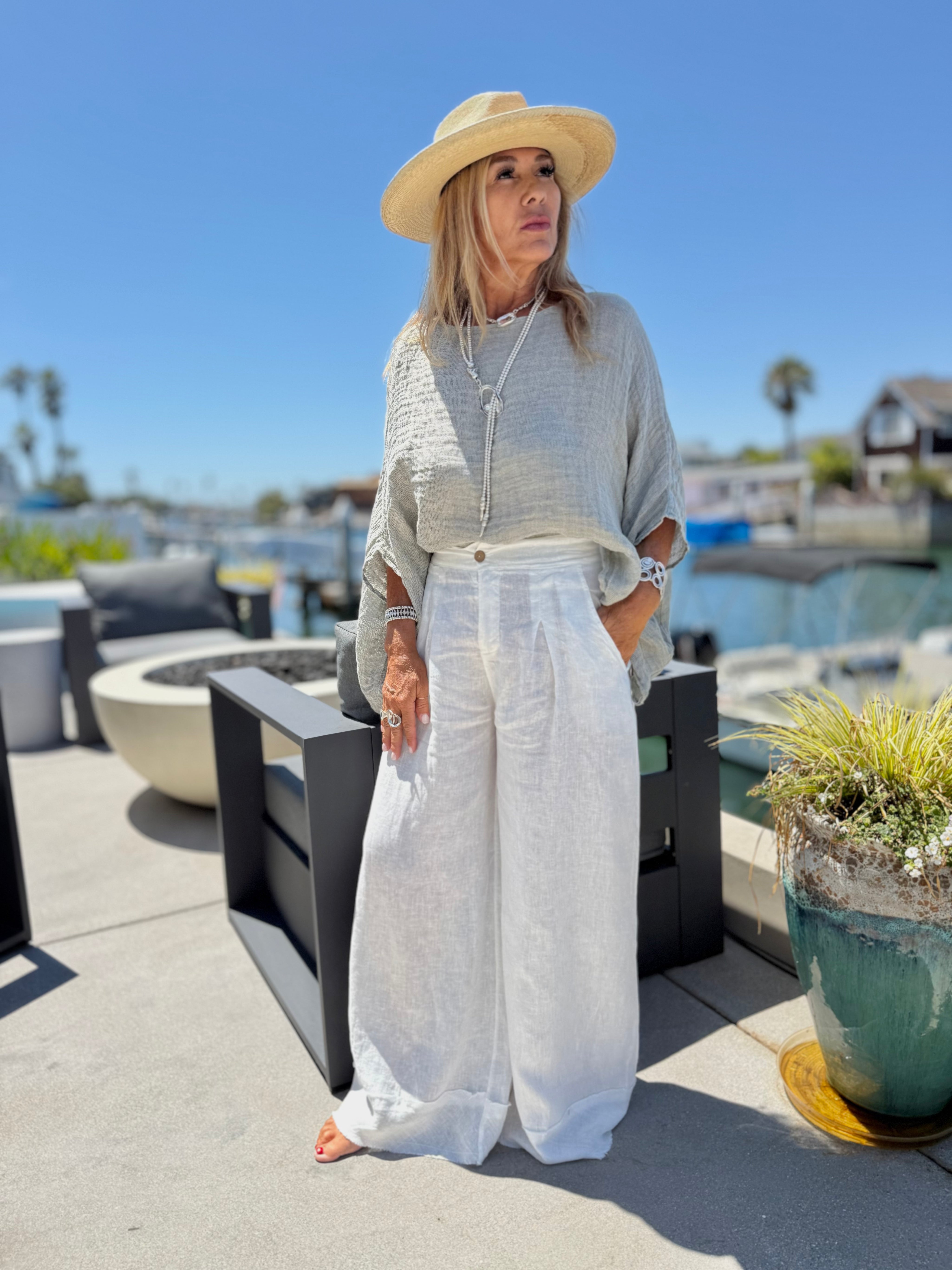 Margo Frayed Hem Pants