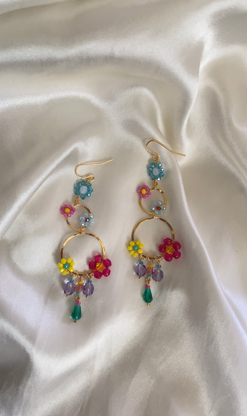 Hawaiian hot sale flower earrings